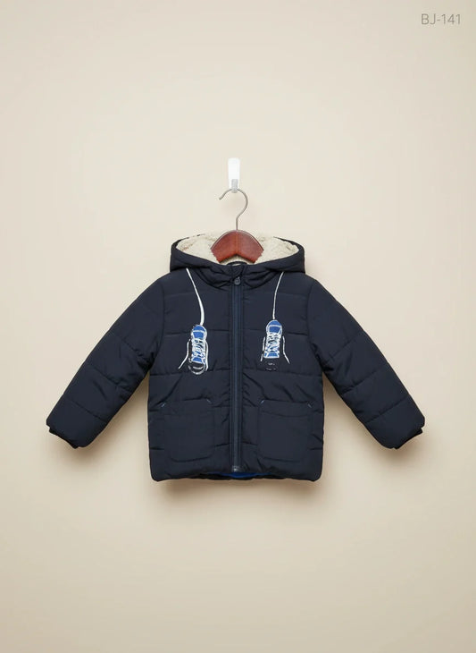 UK Imported secondhand Winter Boys Jackets - Z brand, DarkBlue Polyester, Excellent condition, for Boys - Online Thrift Store Islamabad Pakistan