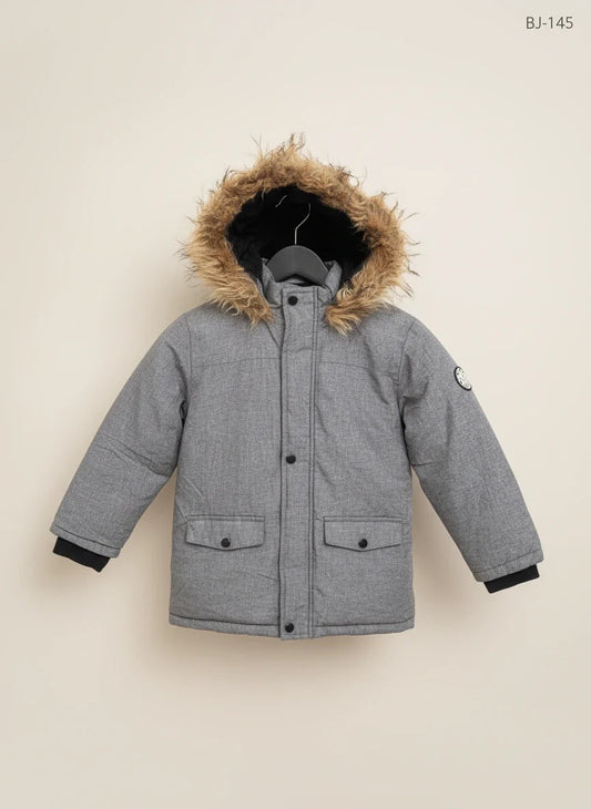 Shop Excellent Winter Boys Jackets by Sinsay | Preloved Branded Clothes | Grey Polyester | Boys | OTS Thrift Store Peshawar Pakistan