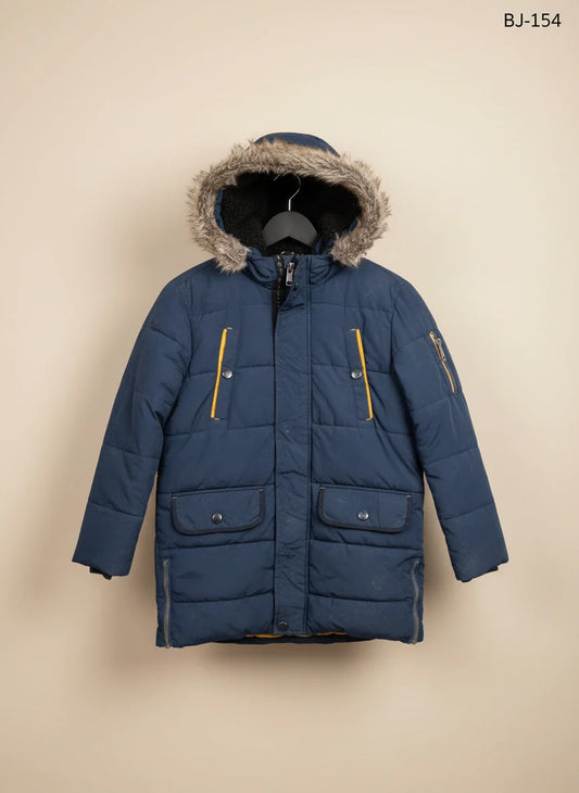 UK Imported secondhand Winter Boys Jackets - C&A brand, Blue Polyester, Excellent condition, for Boys - Online Thrift Store Lahore Pakistan