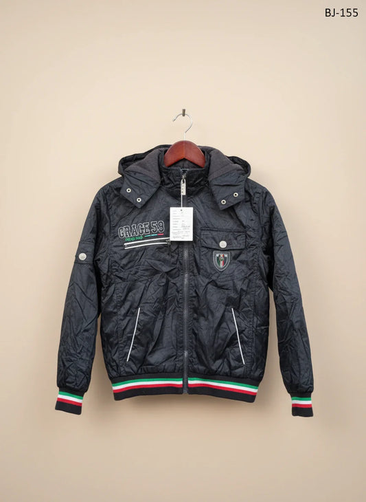 Preloved Premium Winter Boys Jackets by Grace, Black Polyester for Boys - OTS Thrift Shop Karachi Pakistan