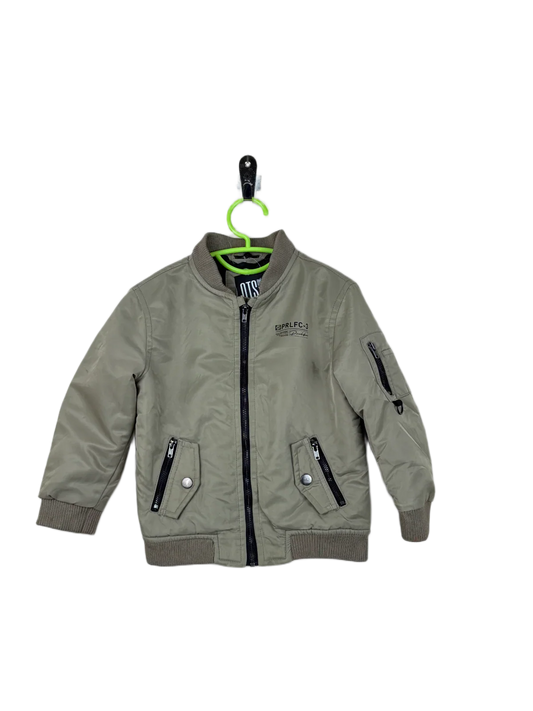Preloved Premium Plus Winter Boys Jackets by River Island, Khaki Polyester for Boys - OTS Thrift Shop Karachi Pakistan