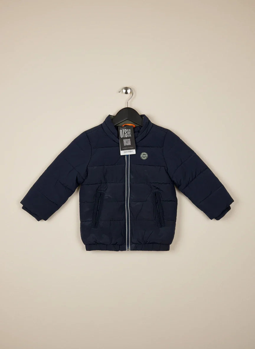 Secondhand Branded Winter Boys Jackets by Oliver Spencer, DarkBlue Polyester fabric, Excellent condition, for Boys - Online Thrift Shop Lahore Pakistan