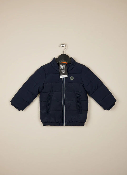 Secondhand Branded Winter Boys Jackets by Oliver Spencer, DarkBlue Polyester fabric, Excellent condition, for Boys - Online Thrift Shop Lahore Pakistan
