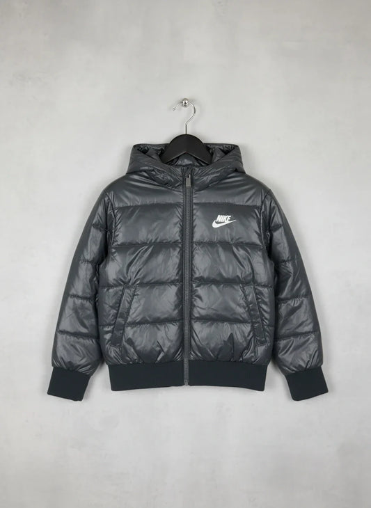 Secondhand Branded Winter Boys Jackets by Nike, Gray Polyester fabric, Premium condition, for Boys - Online Thrift Shop Islamabad Pakistan