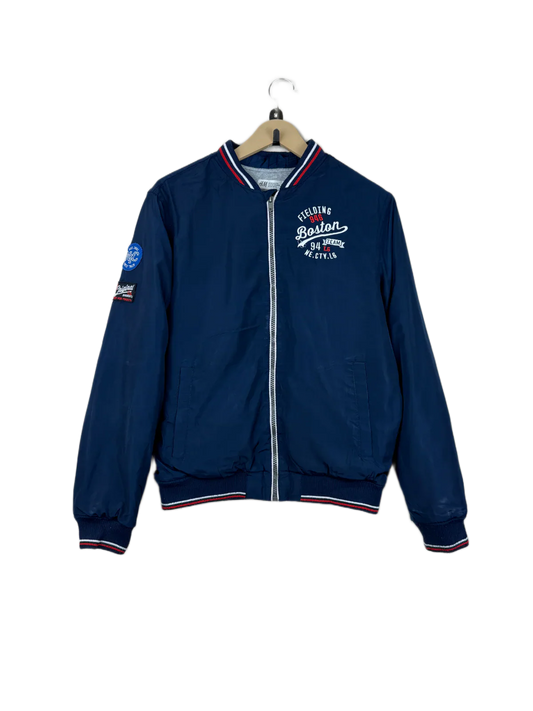 Secondhand Branded Winter Boys Jackets by H&M, Navy Polyester fabric, Premium condition, for Boys - Online Thrift Shop Karachi Pakistan