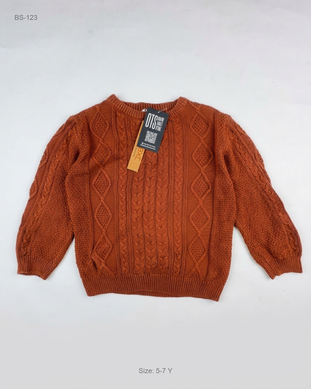 Preloved Premium Boys Sweaters by Primark, Brown Polyester for - OTS Thrift Shop Karachi Pakistan