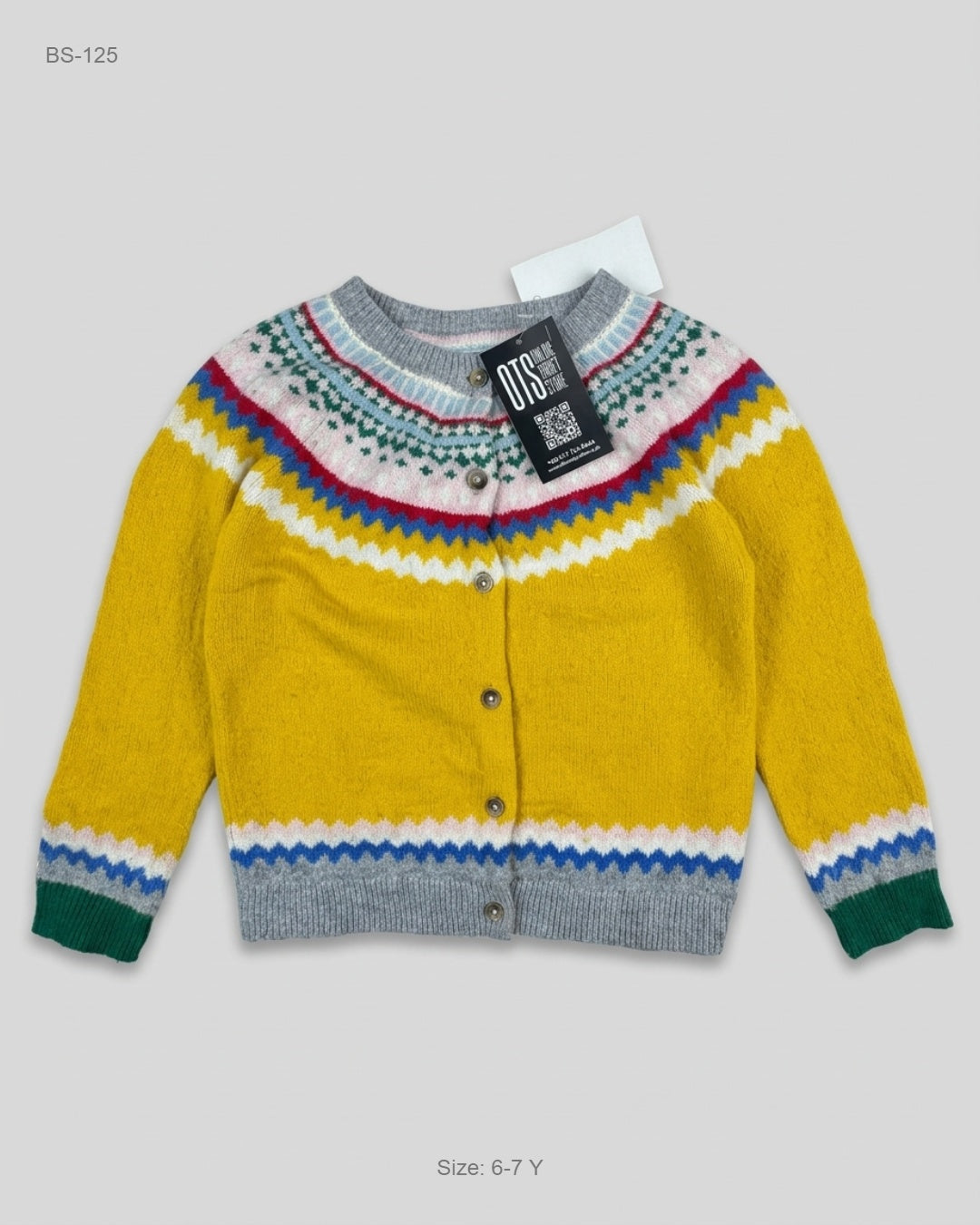 Shop Premium Boys Sweaters by Mini Boden | Preloved Branded Clothes | Yellow Polyester | | OTS Thrift Store Islamabad Pakistan