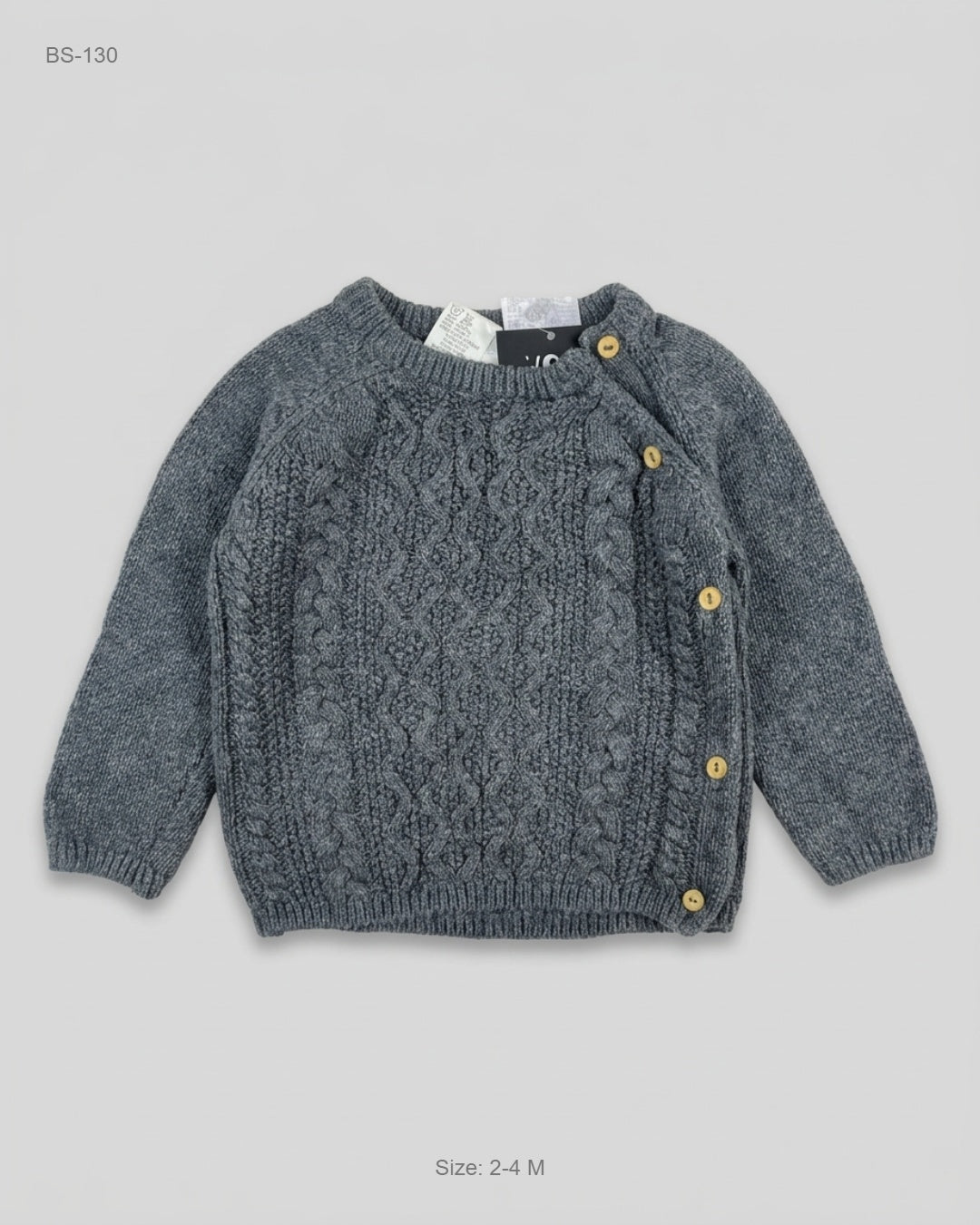 UK Imported secondhand Boys Sweaters - H&M brand, Gray Cotton, Premium condition, for - Online Thrift Store Peshawar Pakistan