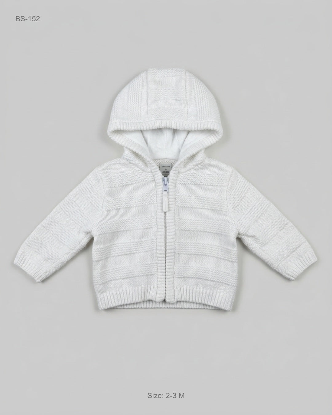 UK Imported secondhand Boys Sweaters - Tiny Baby brand, White Cotton, Premium condition, for - Online Thrift Store Peshawar Pakistan