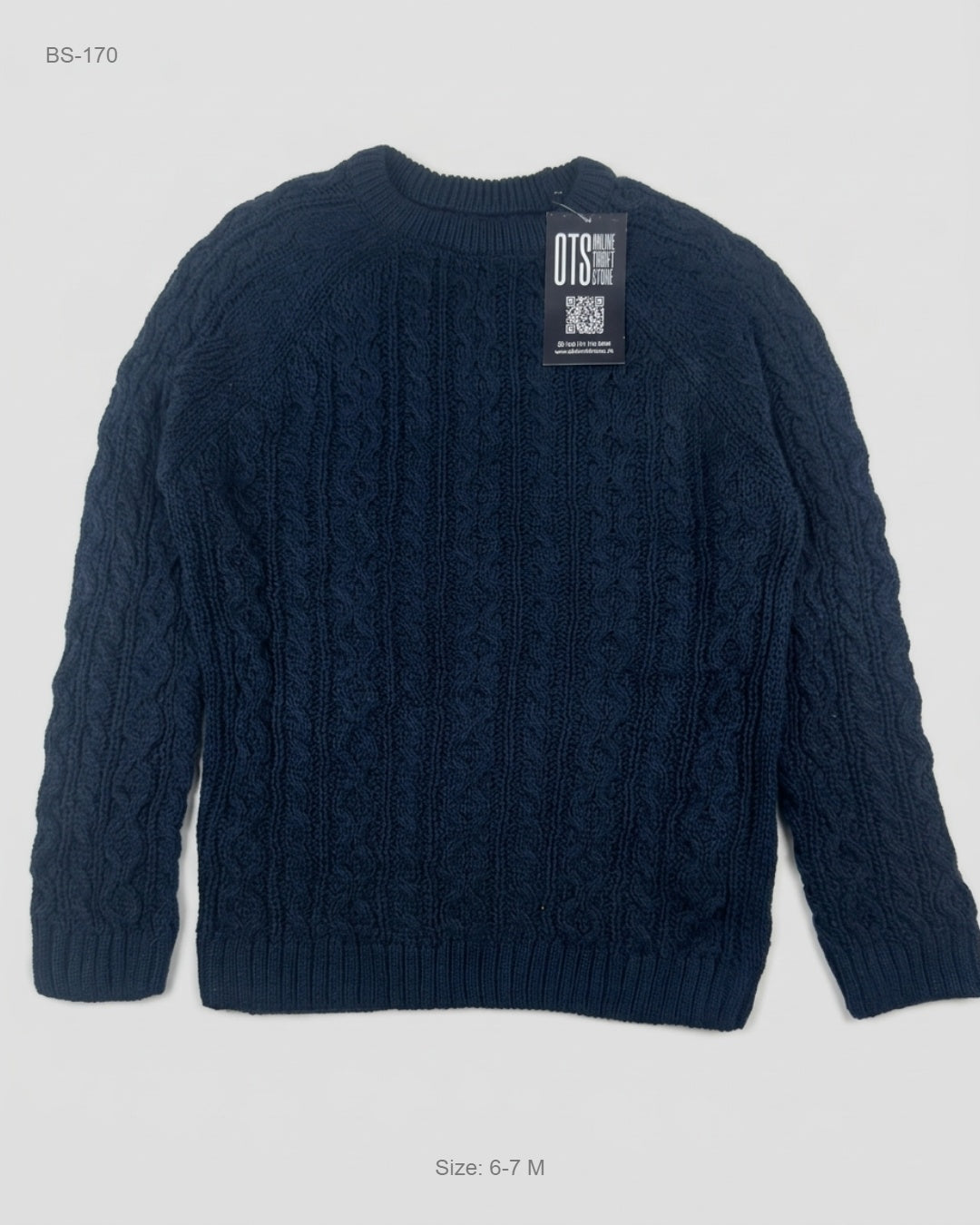 UK Imported secondhand Boys Sweaters - Tiny Baby brand, Blue Polyester, Premium condition, for - Online Thrift Store Peshawar Pakistan