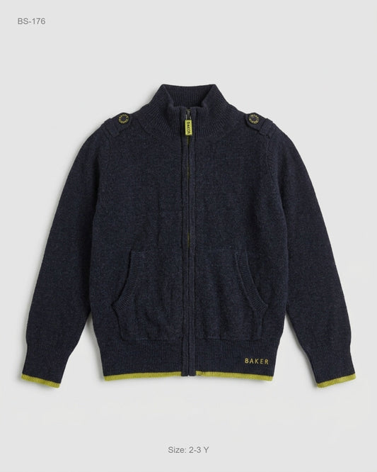 Boys Sweaters | BAKER BOY | Preloved Branded | Gray Cotton | Premium | OTS Thrift Store Karachi Pakistan