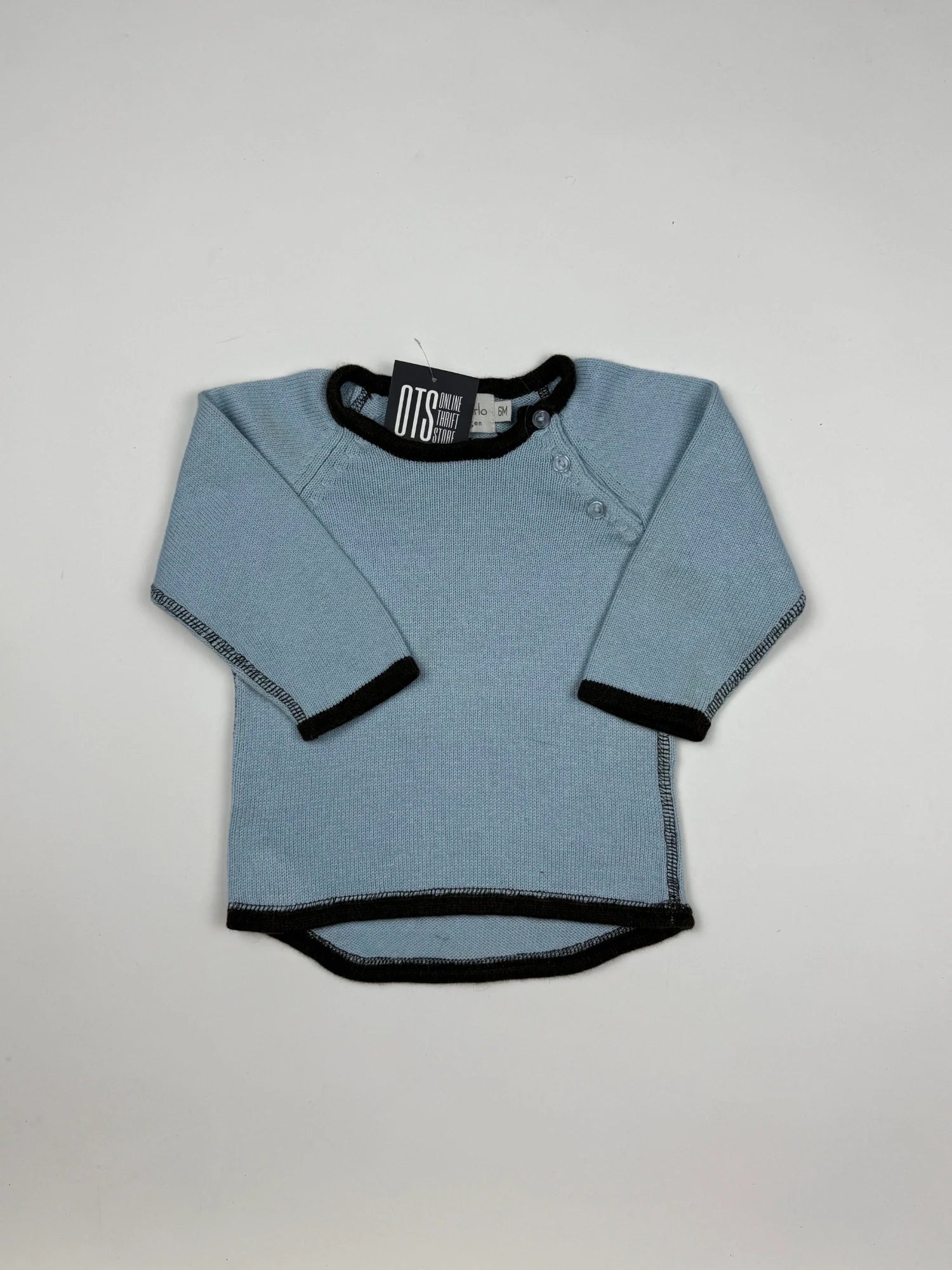 Boys Sweaters | Kammakarlo | Preloved Branded | SkyBlue Acrylic | Premium | OTS Thrift Store Karachi Pakistan