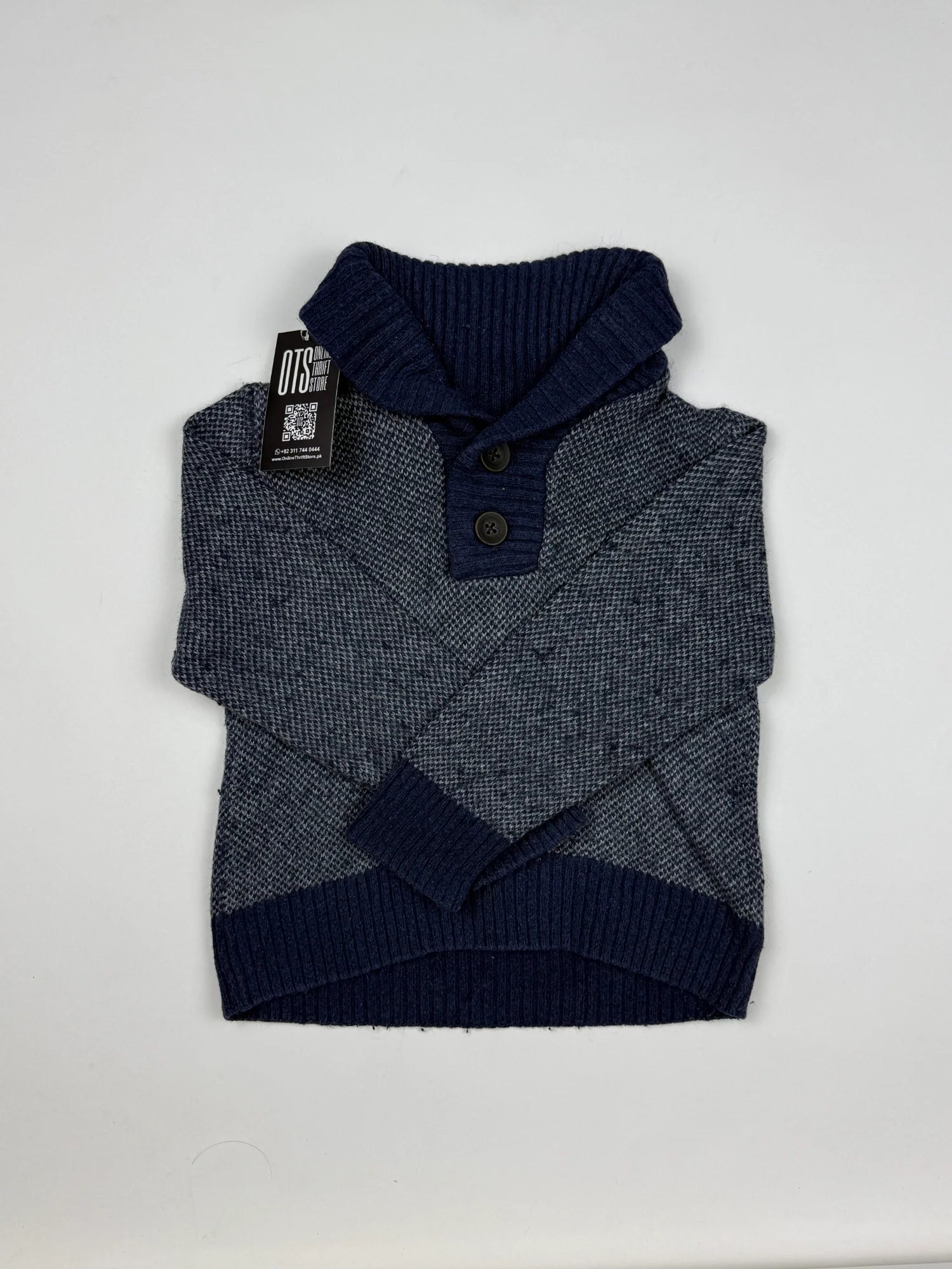 UK Imported secondhand Boys Sweaters - H&M brand, RoyalBlue Acrylic, Excellent condition, for Boys - Online Thrift Store Lahore Pakistan