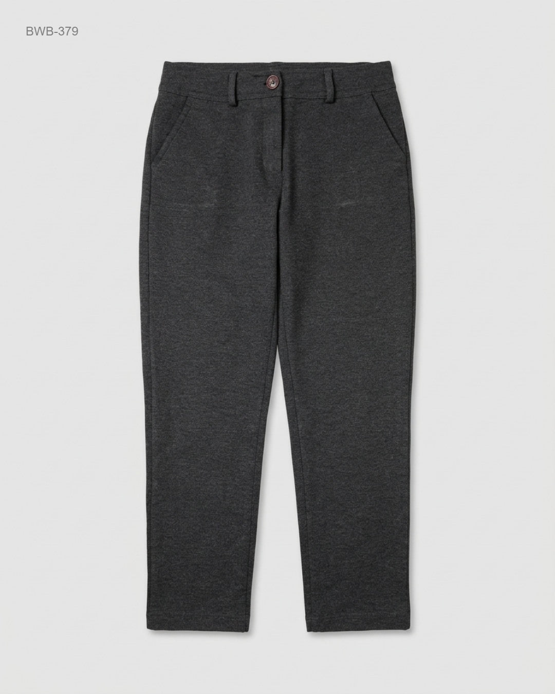UNKNOWN Charcoal Straight-Leg Trousers buy preloved clothing online Pakistan