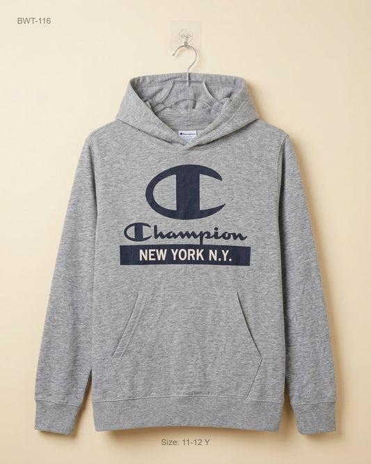 Preloved Premium Boys Winter Tops by CHAMPION, Grey Cotton for Boys - OTS Thrift Shop Peshawar Pakistan