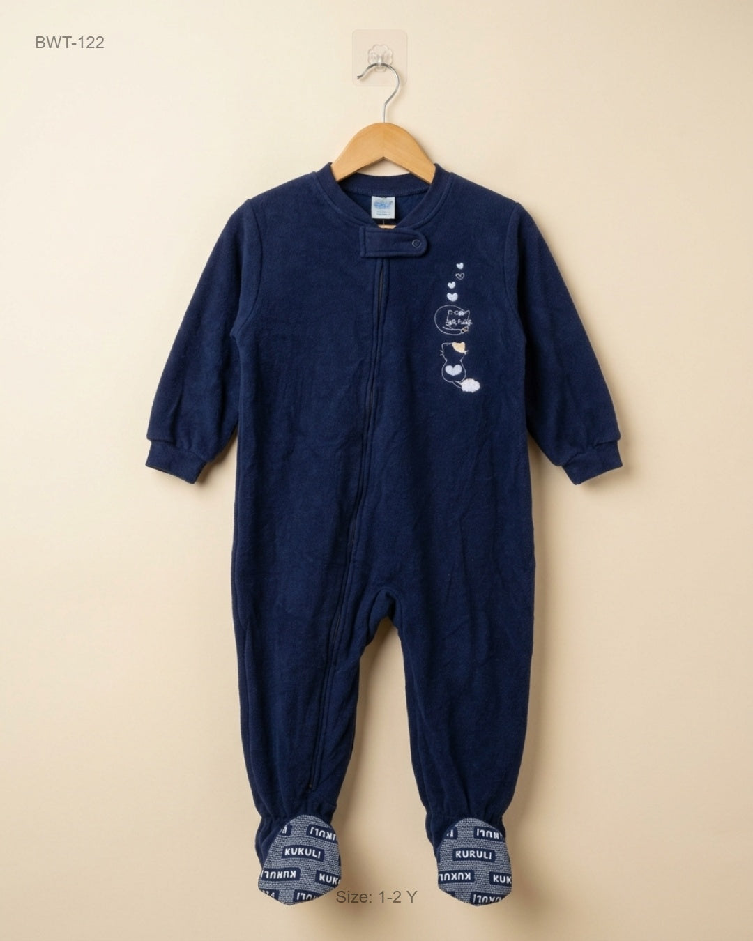UK Imported secondhand Boys Winter Tops - Kukulli brand, Blue Cotton, Premium condition, for Boys - Online Thrift Store Karachi Pakistan