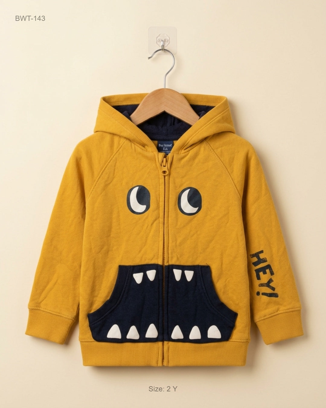 Shop Premium Boys Winter Tops by KIABI | Preloved Branded Clothes | Mustard Cotton | Boys | OTS Thrift Store Lahore Pakistan