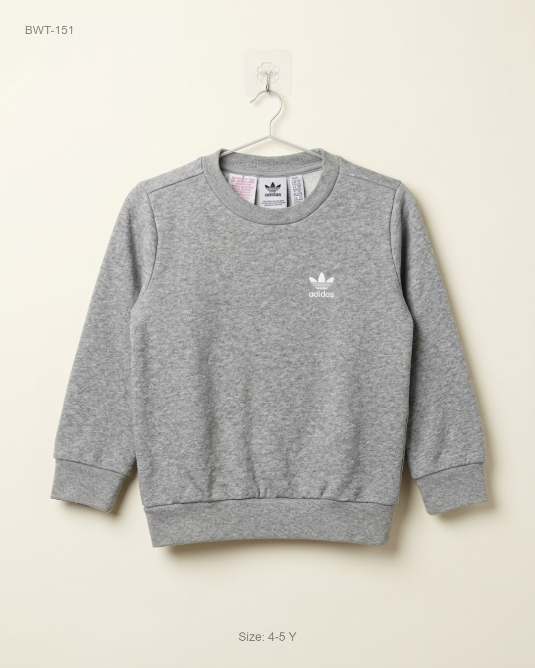 Shop Premium Boys Winter Tops by ADIDAS | Preloved Branded Clothes | Grey Cotton | Boys | OTS Thrift Store Lahore Pakistan
