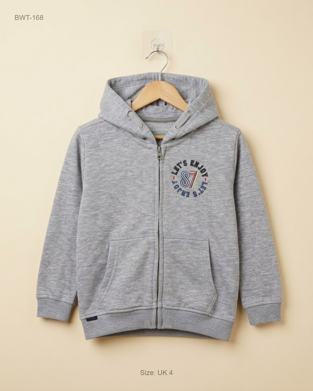 UK Imported secondhand Boys Winter Tops - KIDS brand, Grey Cotton, Premium condition, for Boys - Online Thrift Store Lahore Pakistan