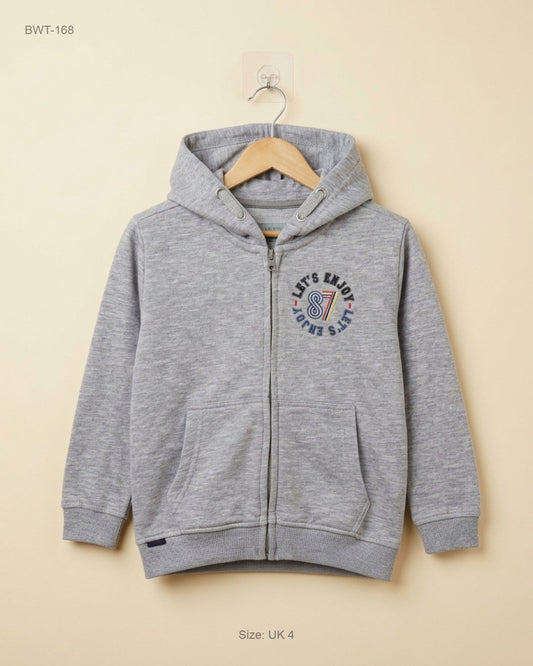 UK Imported secondhand Boys Winter Tops - KIDS brand, Grey Cotton, Premium condition, for Boys - Online Thrift Store Lahore Pakistan