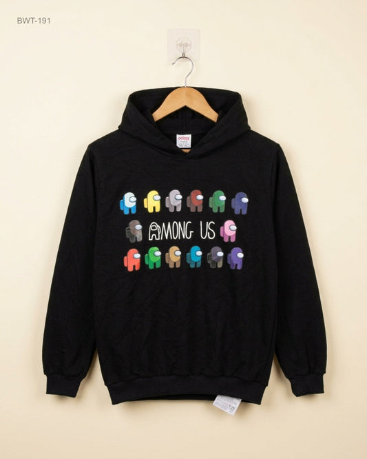 Preloved Premium Boys Winter Tops by Thombase, Black Cotton for Boys - OTS Thrift Shop Peshawar Pakistan