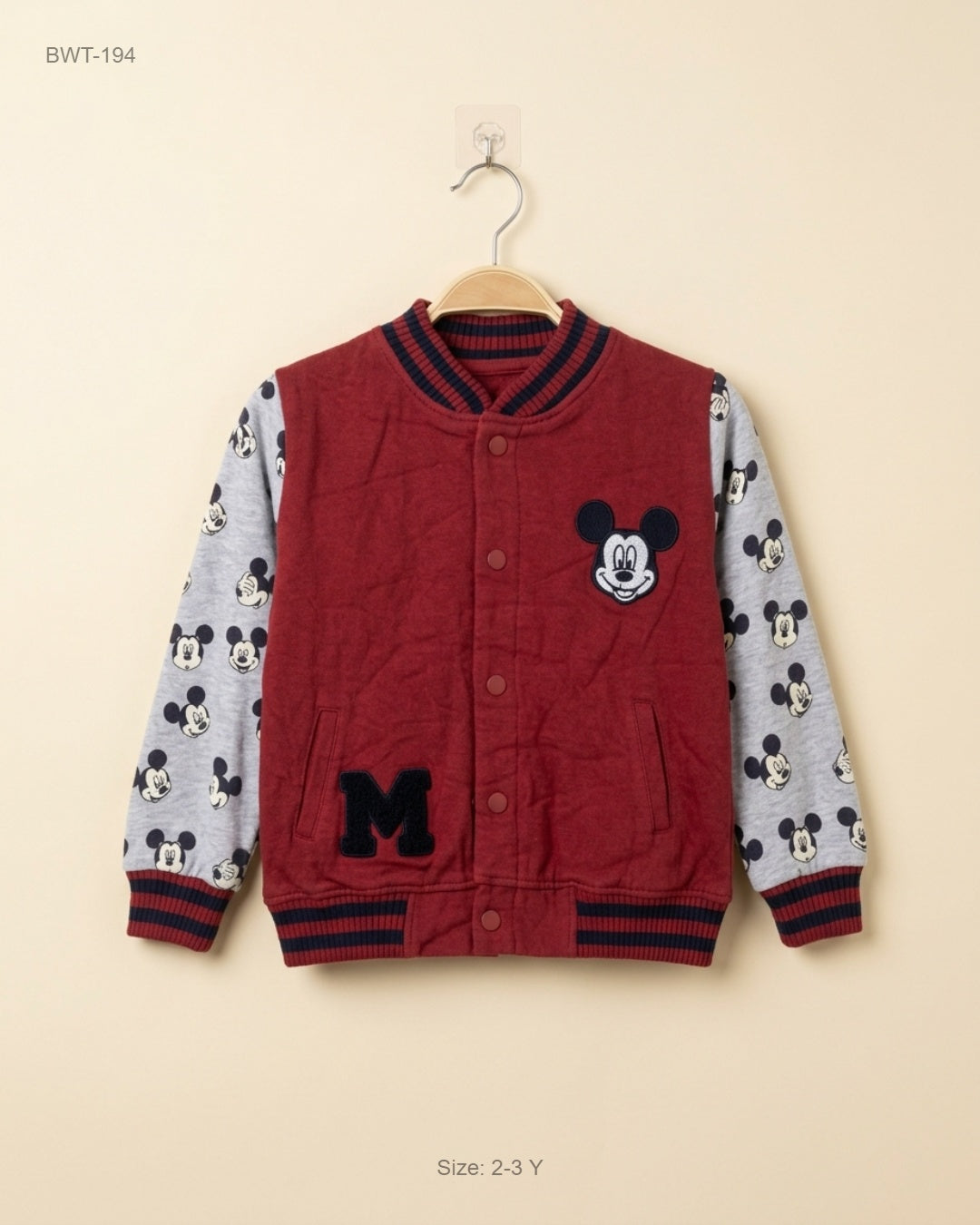 Preloved Premium Boys Winter Tops by Disney, Maroon Cotton for Boys - OTS Thrift Shop Islamabad Pakistan