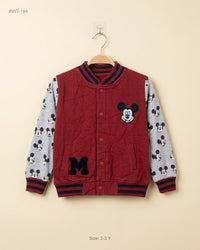 Disnep (BWT-194) Kids' Mickey Mouse Varsity Jacket