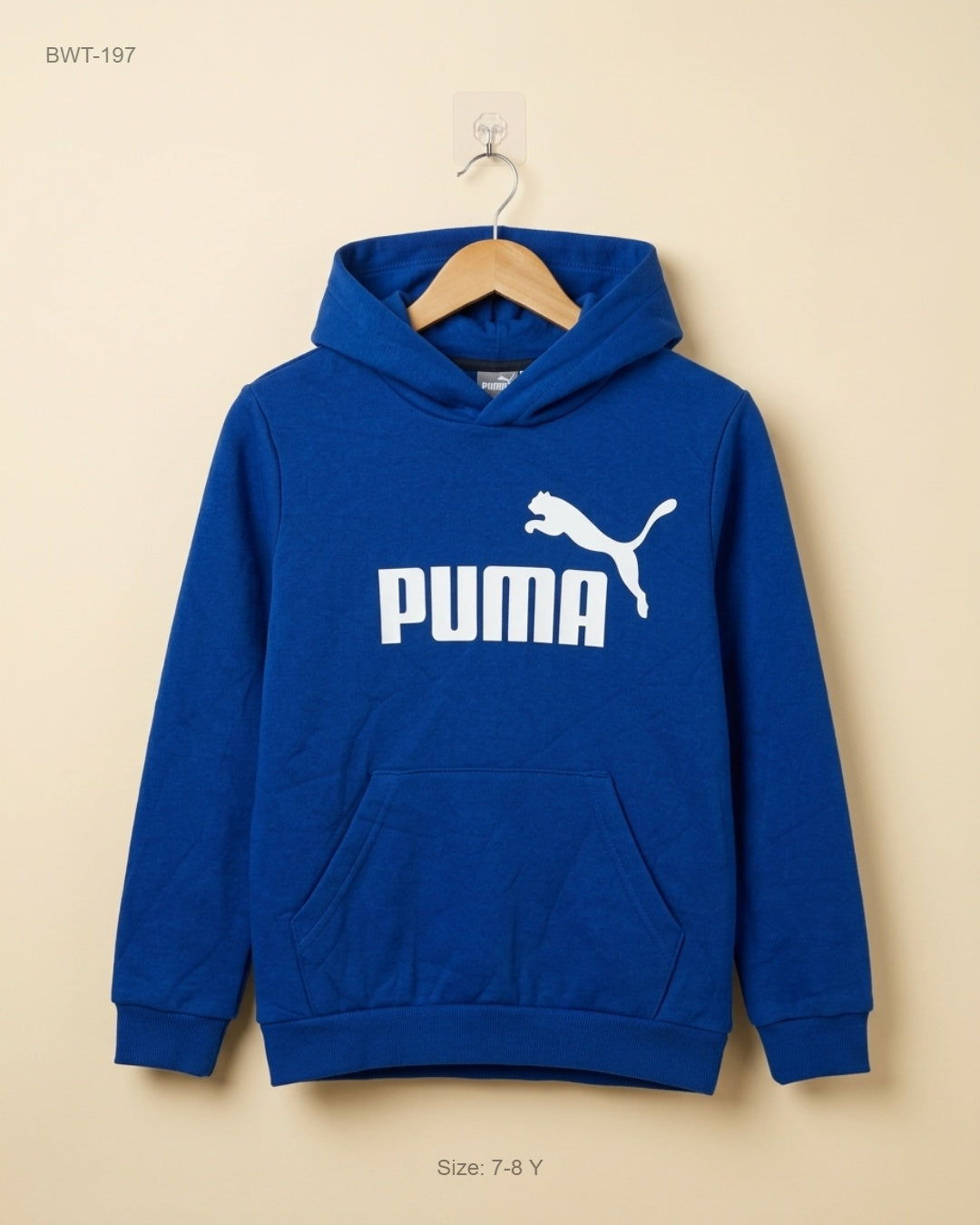 Boys Winter Tops | PUMA | Preloved Branded | Blue Cotton | Premium | OTS Thrift Store Peshawar Pakistan