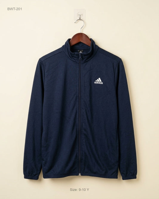 Boys Winter Tops | ADIDAS | Preloved Branded | Navy Blue Polyester | Premium | OTS Thrift Store Karachi Pakistan