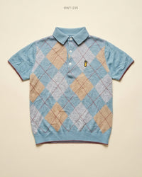 Next (BWT-235) Argyle Knit Polo Shirt