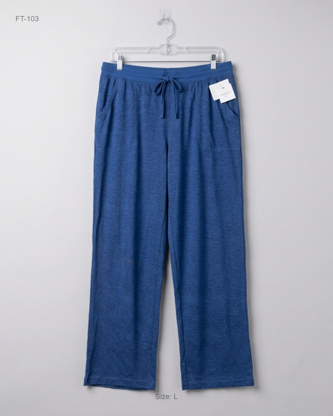 Secondhand Branded Flapper Trousers by CROFT&BARROW, BLUE Polyester fabric, Premium PLUS condition, for Women - Online Thrift Shop Islamabad Pakistan