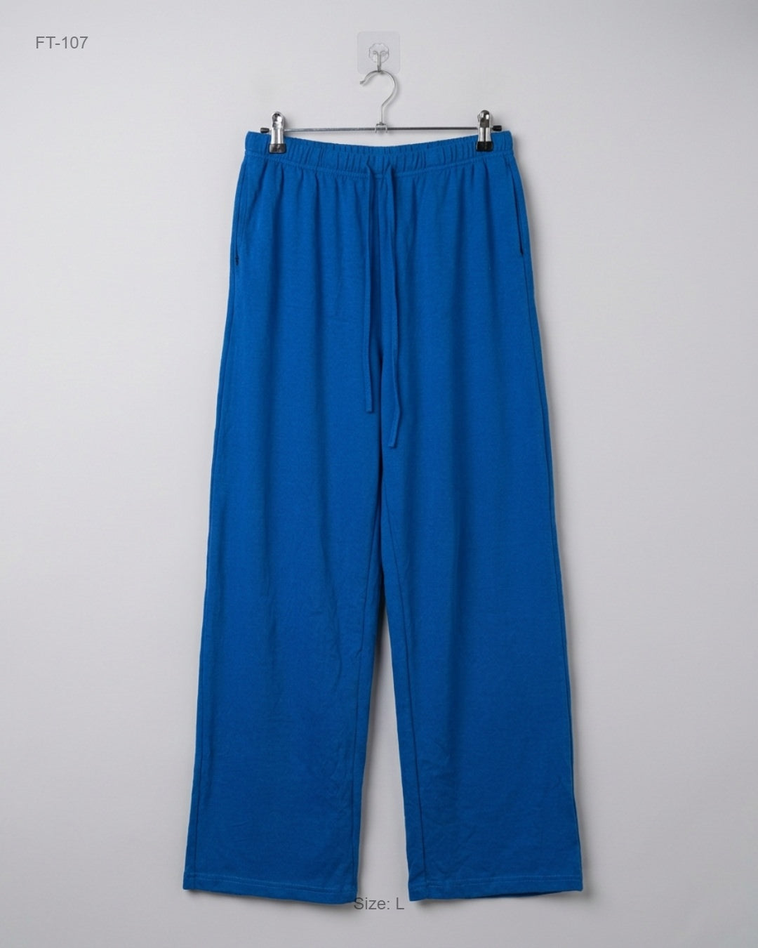 Premium Condition Flapper Trousers | Preloved CUT LABEL | BLUE POLYESTER | Thrift Shop for Women Karachi Pakistan | OTS