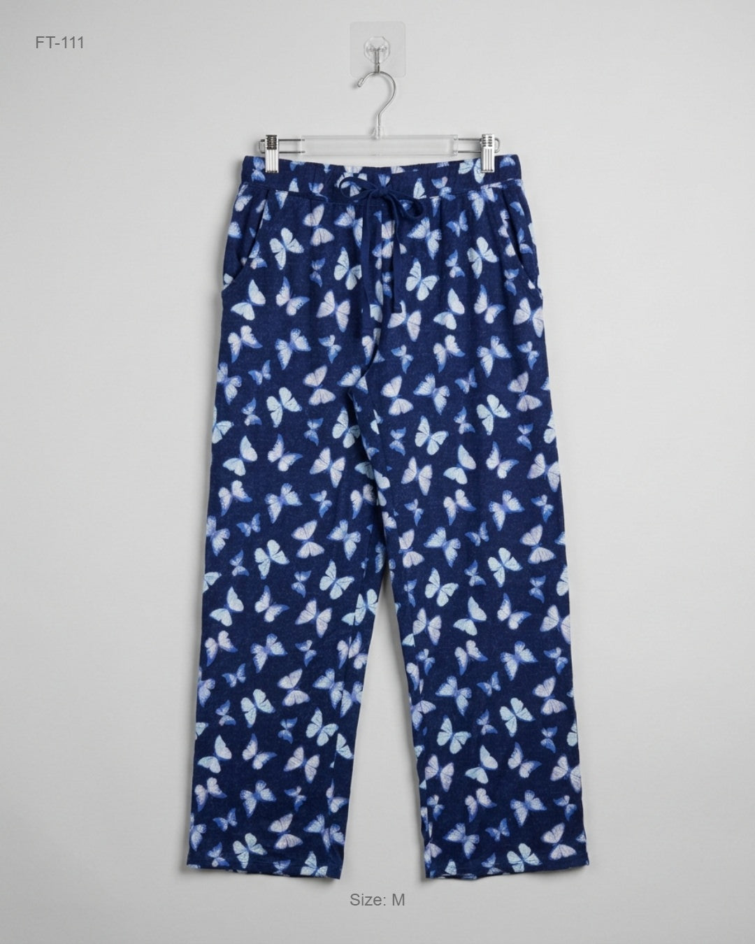 Flapper Trousers | Cut Label | Preloved Branded | Blue Polyester | Premium | OTS Thrift Store Peshawar Pakistan