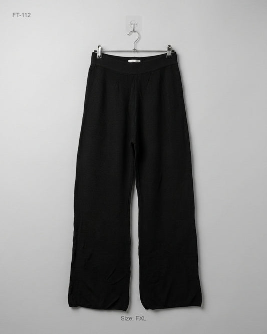 UK Imported secondhand Flapper Trousers - CUT LABEL brand, BLACK Viscose, Premium condition, for Women - Online Thrift Store Peshawar Pakistan