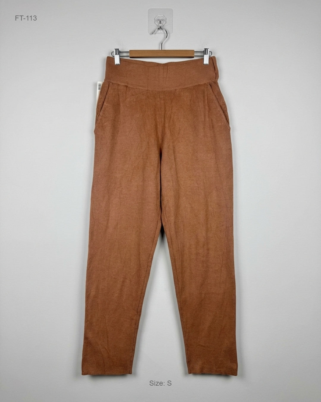 Premium Condition Flapper Trousers | Preloved ladygang | Brown Polyester | Thrift Shop for Women Peshawar Pakistan | OTS