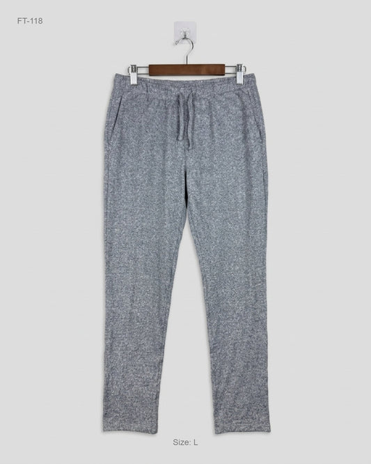 Flapper Trousers | uni qlo | Preloved Branded | Grey Polyester | Premium | OTS Thrift Store Peshawar Pakistan