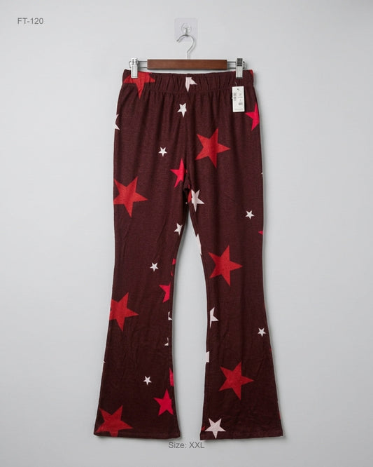 Preloved Premium Flapper Trousers by ART CLASS, MAROON POLYESTER for Women - OTS Thrift Shop Peshawar Pakistan