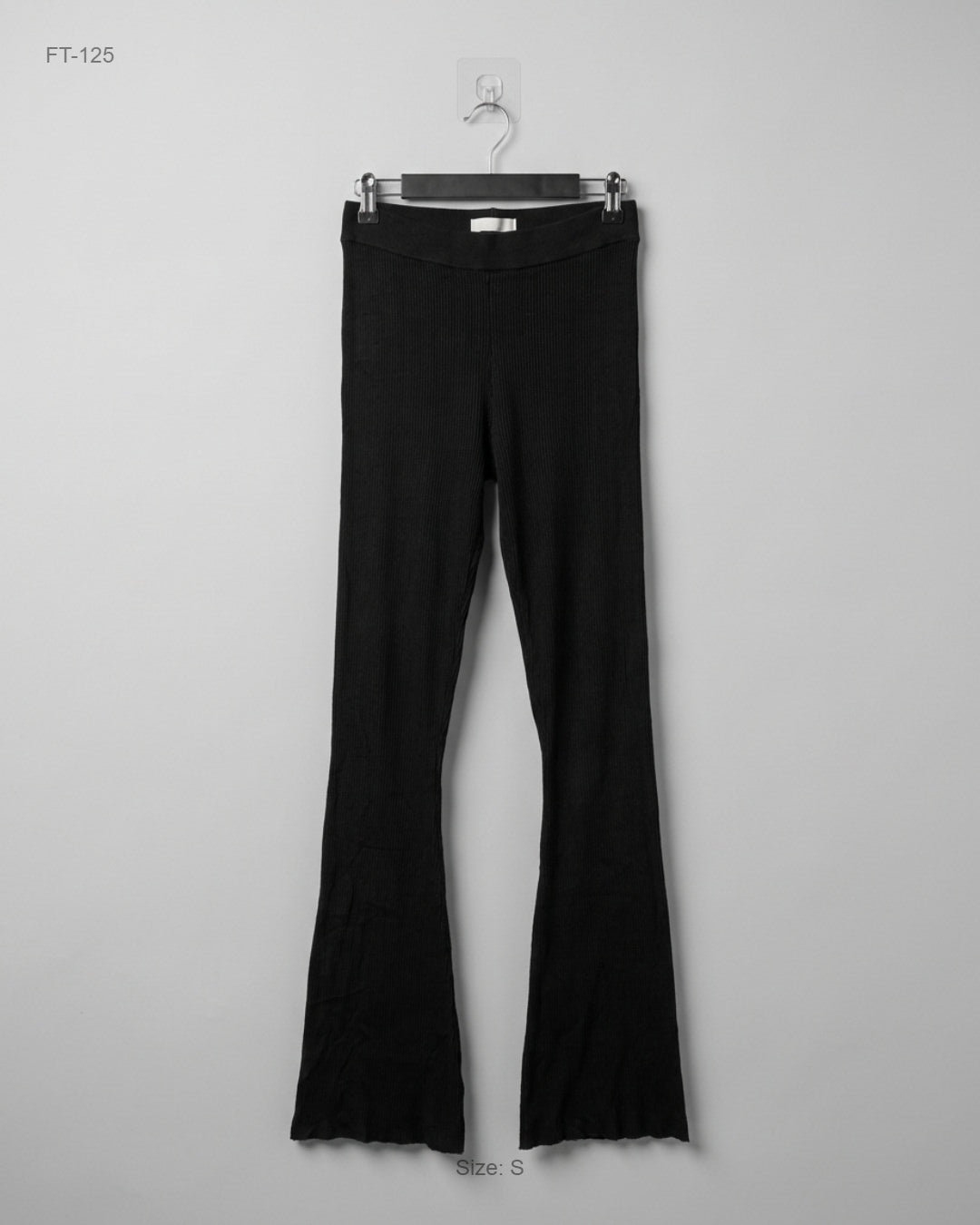 Preloved Premium Flapper Trousers by PINK ROSE, BLACK Polyester for Women - OTS Thrift Shop Karachi Pakistan