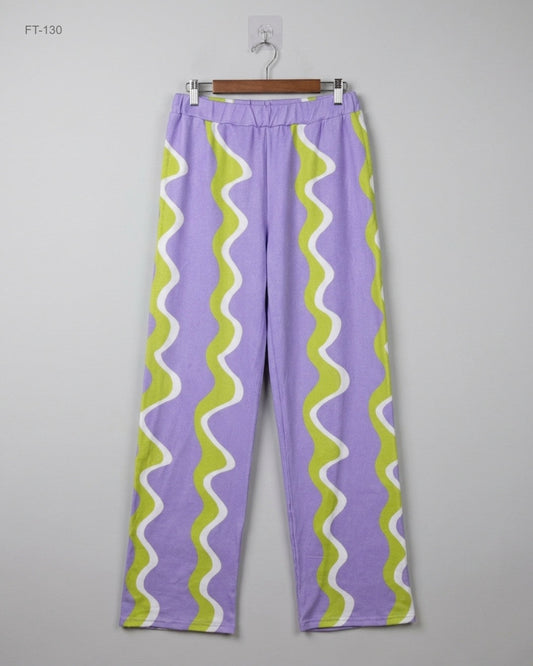 UK Imported secondhand Flapper Trousers - Cut Label brand, Purpel Viscose, Premium condition, for Women - Online Thrift Store Peshawar Pakistan
