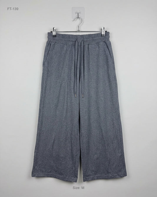 Preloved Premium Flapper Trousers by TIME TRU, Grey Polyester for Women - OTS Thrift Shop Karachi Pakistan