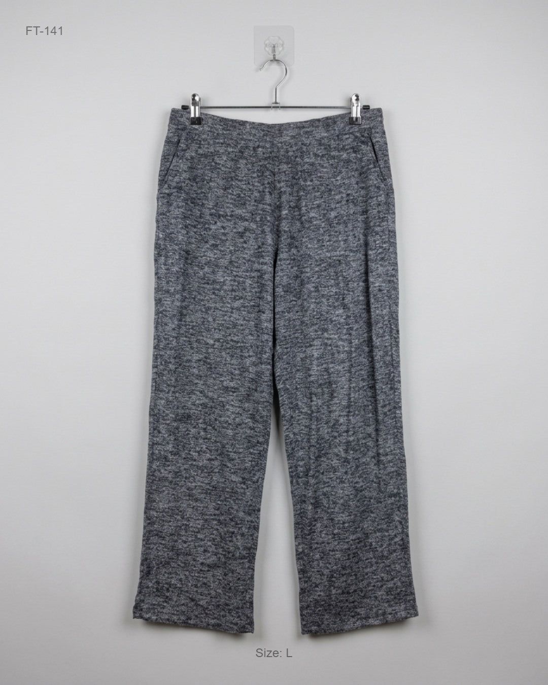 Flapper Trousers | chioe&Lola | Preloved Branded | Grey Polyester | Premium | OTS Thrift Store Lahore Pakistan
