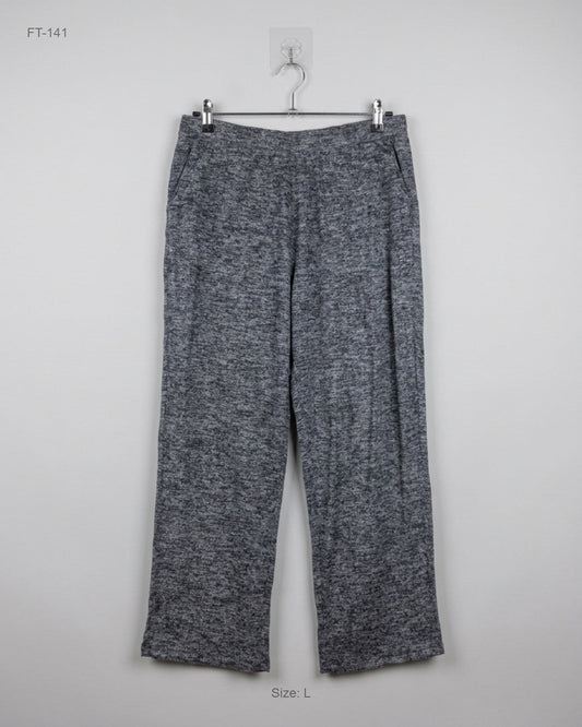 Flapper Trousers | chioe&Lola | Preloved Branded | Grey Polyester | Premium | OTS Thrift Store Lahore Pakistan
