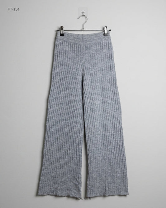 UK Imported secondhand Flapper Trousers - princess polly brand, grey Polyester, Premium condition, for Women - Online Thrift Store Islamabad Pakistan