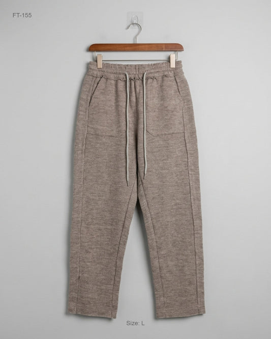 Flapper Trousers | Yansoo | Preloved Branded | Brown Polyester | Premium | OTS Thrift Store Lahore Pakistan