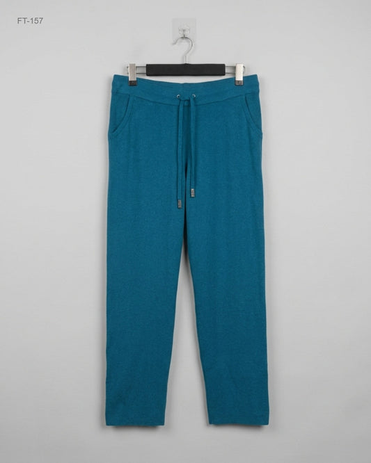Flapper Trousers | CHICOS | Preloved Branded | TEAL POLYESTER | Premium | OTS Thrift Store Islamabad Pakistan