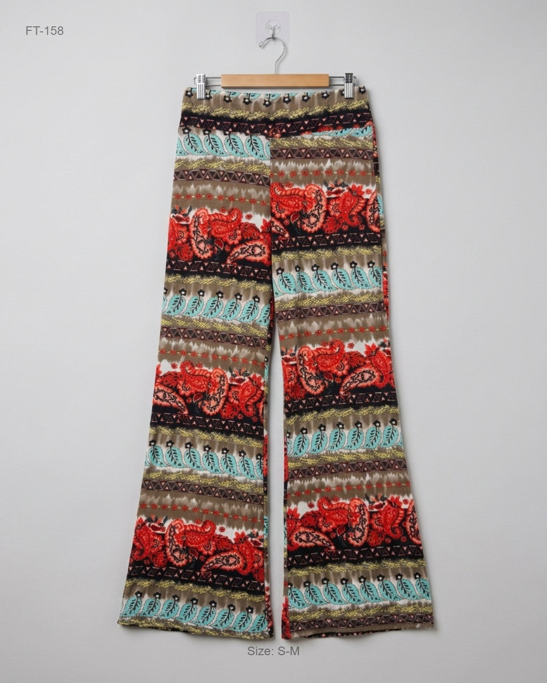 Premium Condition Flapper Trousers | Preloved WIN WIN | MULTI Polyester | Thrift Shop for Women Lahore Pakistan | OTS