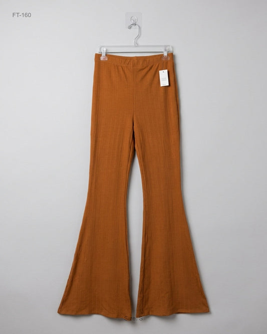 Premium Condition Flapper Trousers | Preloved FOREVER 21 | Brown POLYESTER | Thrift Shop for Women Karachi Pakistan | OTS