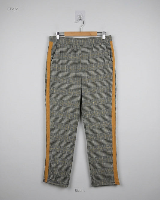 Preloved Premium Flapper Trousers by Haute monde, Brown Polyester for Women - OTS Thrift Shop Islamabad Pakistan