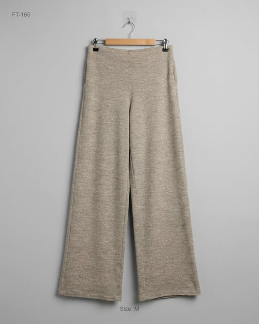 Premium Condition Flapper Trousers | Preloved cut label | brown Polyester | Thrift Shop for Women Islamabad Pakistan | OTS