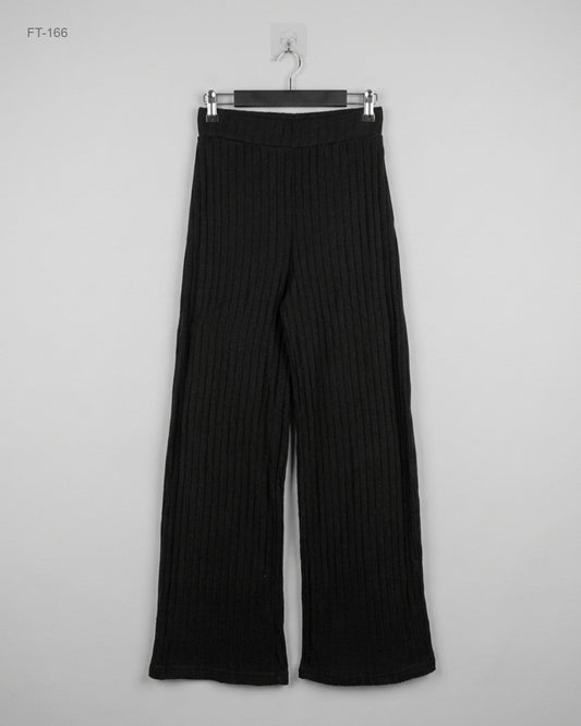 Preloved Premium Flapper Trousers by CUT label, Black Polyester for Women - OTS Thrift Shop Peshawar Pakistan
